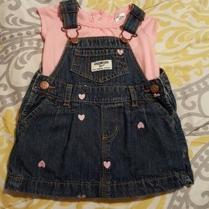 Baby Girl Overall Skirt Size 6 Mo.